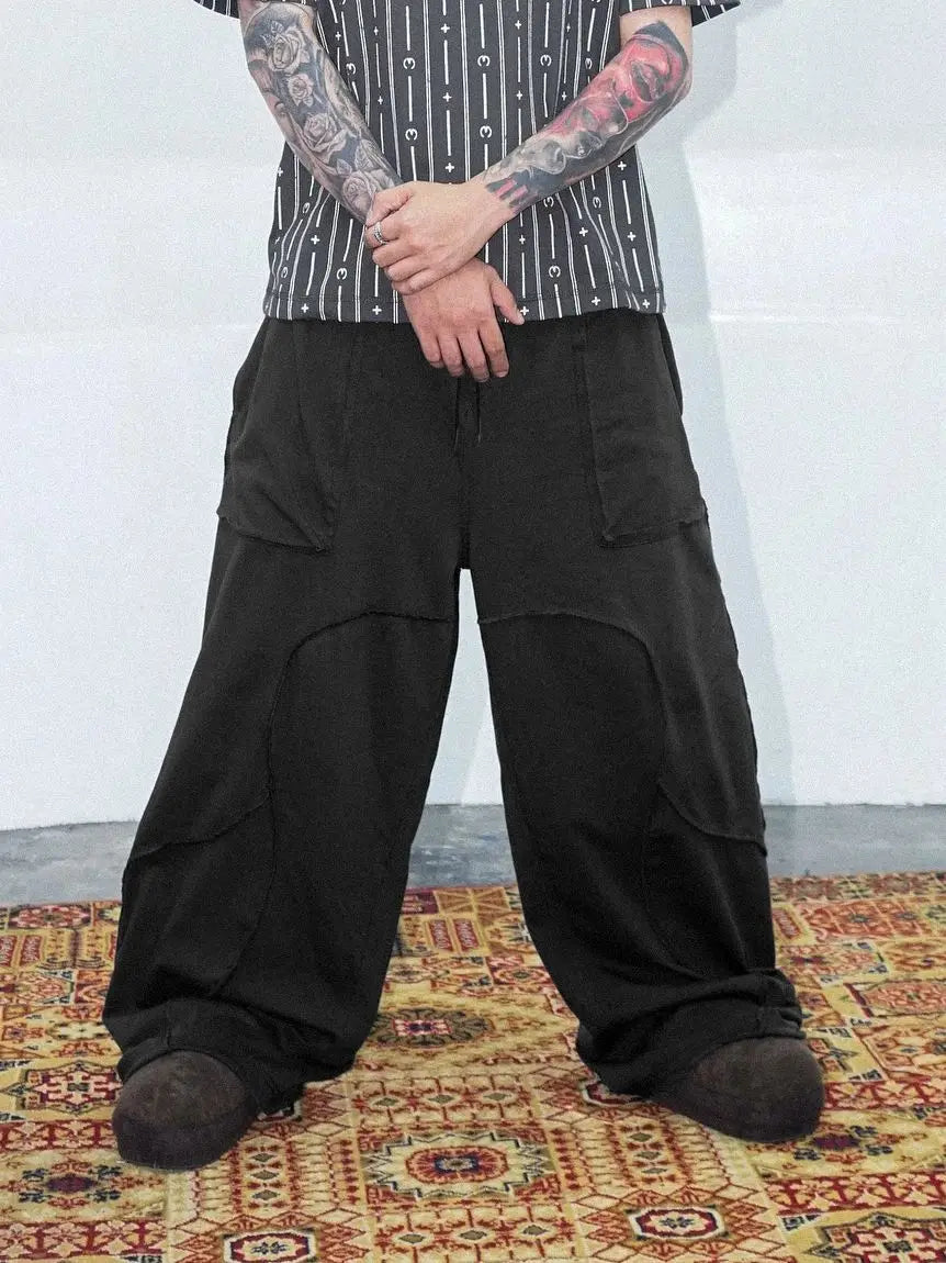 Men's loose casual wide-leg pants