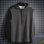 Men Tie Collar Hooded