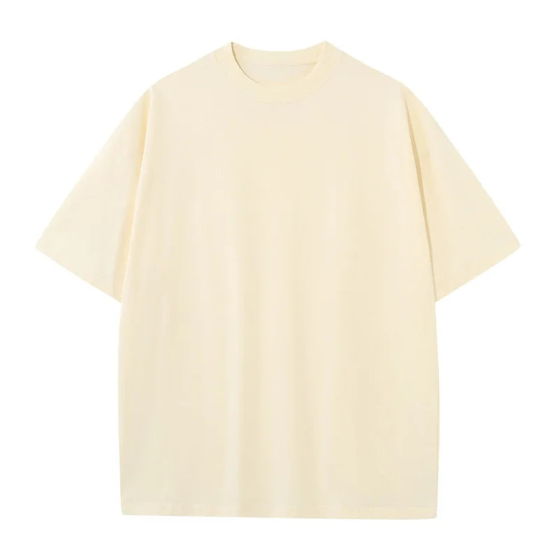 230G M-5XL Solid T Shirt