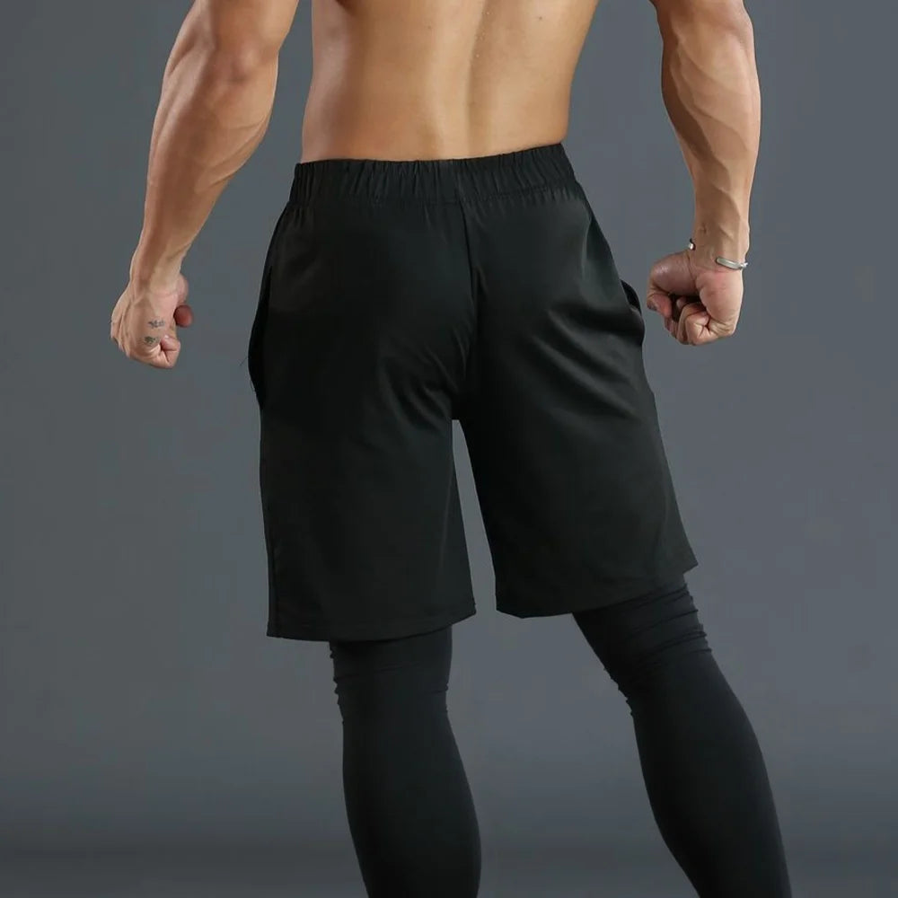 Men 2 in 1 Running Pants