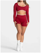 Women's Color Block Yoga Set