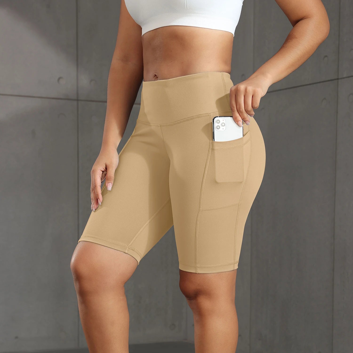 Women Solid Yoga Shorts