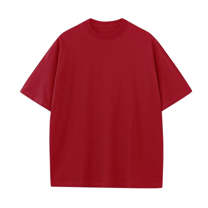 230G M-5XL Solid T Shirt