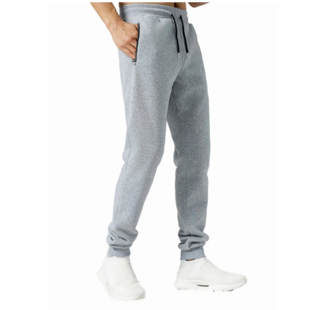 Men Zip Pocket Fleece Pants