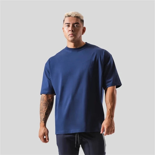 230G M-5XL Solid T Shirt