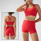 2 Pieces Solid Color Women