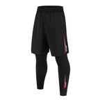 Men 2 in 1 Running Pants