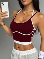 Back sports vest for women's