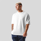 230G M-5XL Solid T Shirt