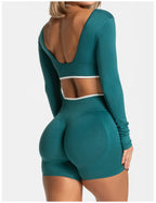 Women's Color Block Yoga Set