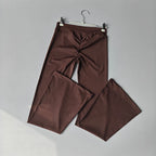 Women's Cross Waist Flare Pants