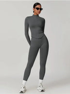 Zipper Stand Collor Jacket Women