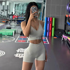 2 Pcs Yoga Sets Women