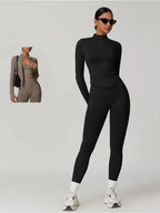 Zipper Stand Collor Jacket Women