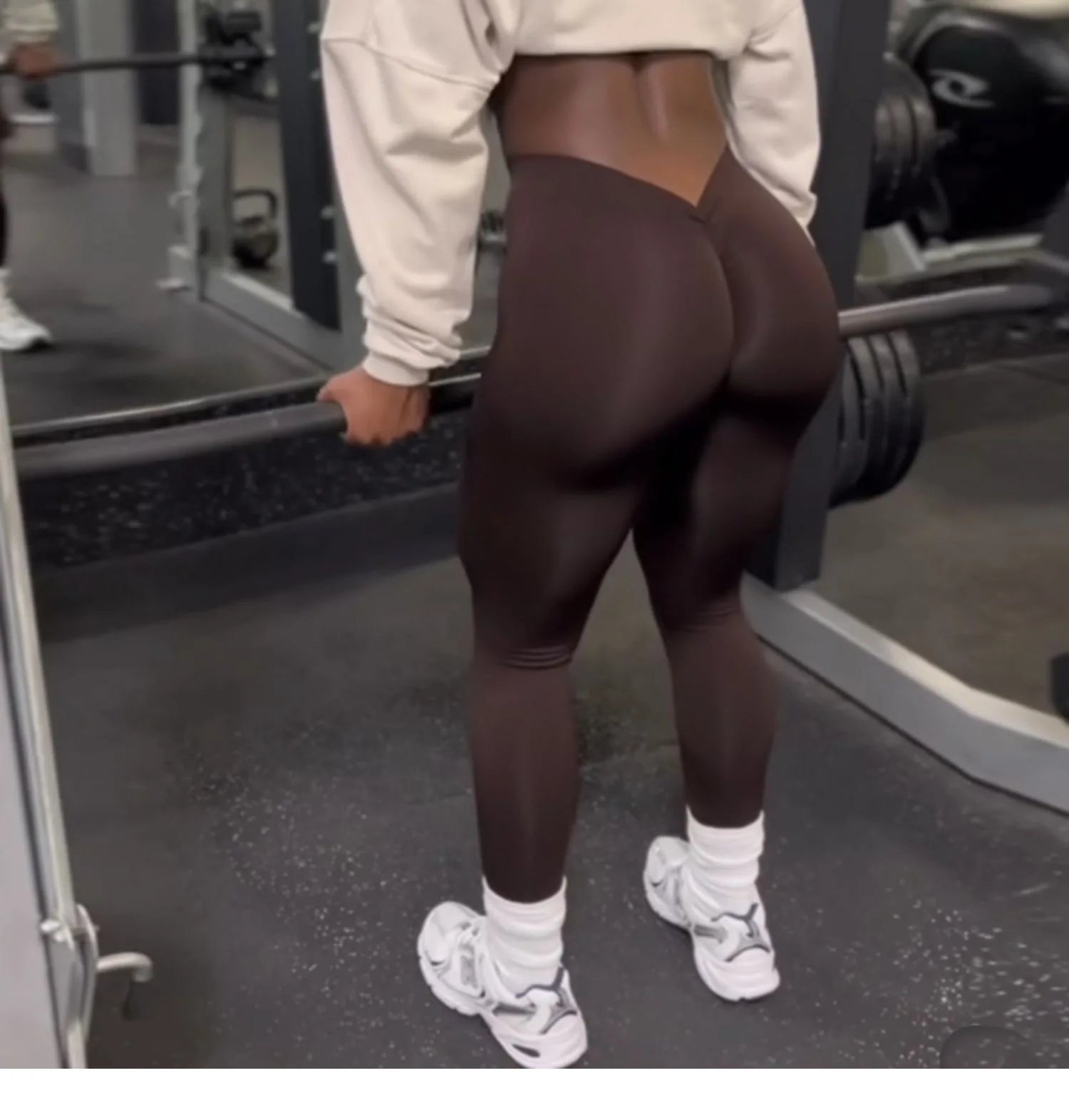 Women V Back Sports Yoga Leggings