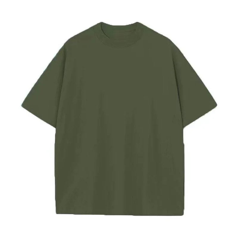 230G M-5XL Solid T Shirt