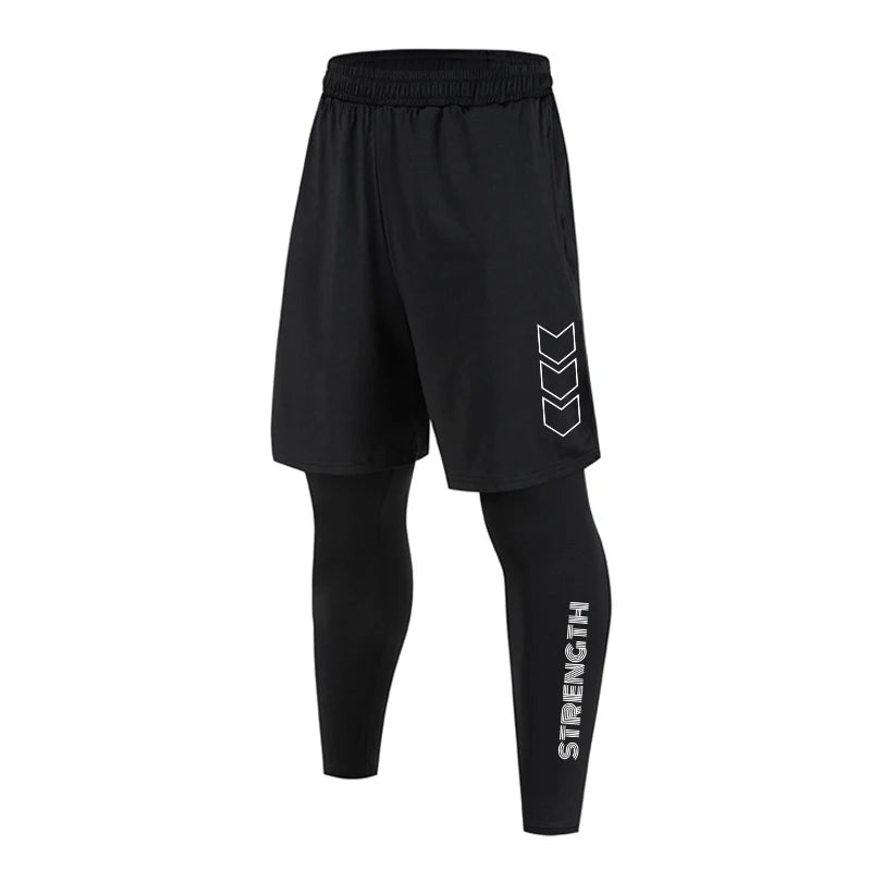 Men 2 in 1 Running Pants