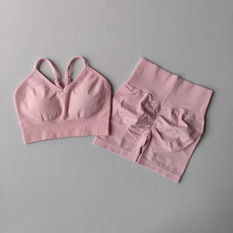 2 Pcs Yoga Sets Women