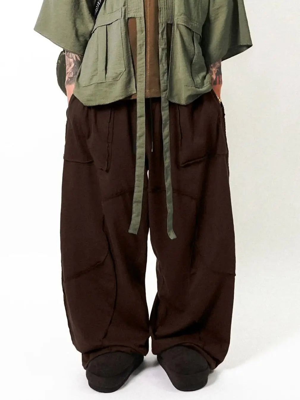 Men's loose casual wide-leg pants