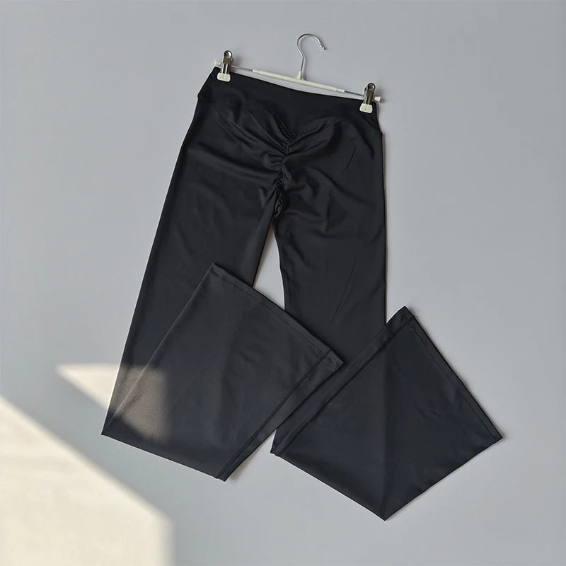 Women's Cross Waist Flare Pants