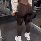 Women V Back Sports Yoga Leggings