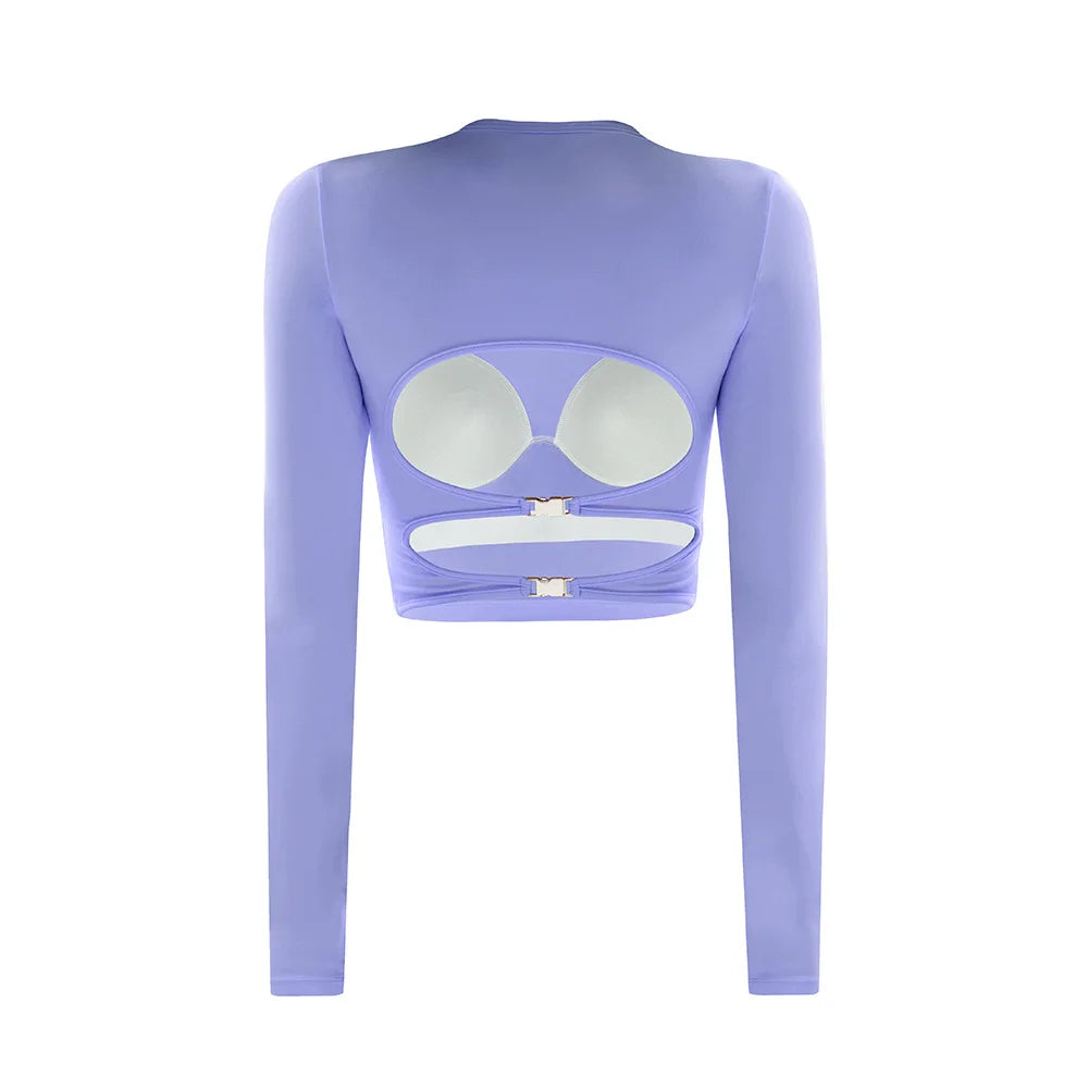 Women's Cutout Back Yoga Top