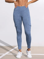 1/3 PCS Washed Print Work Pocket