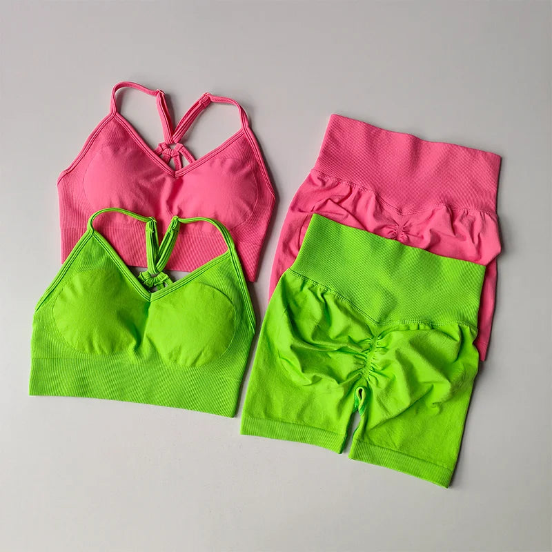 2 Pcs Yoga Sets Women