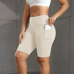 Women Solid Yoga Shorts