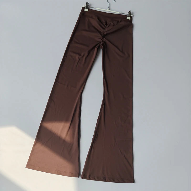 Women's Cross Waist Flare Pants