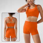 2 Pieces Solid Color Women