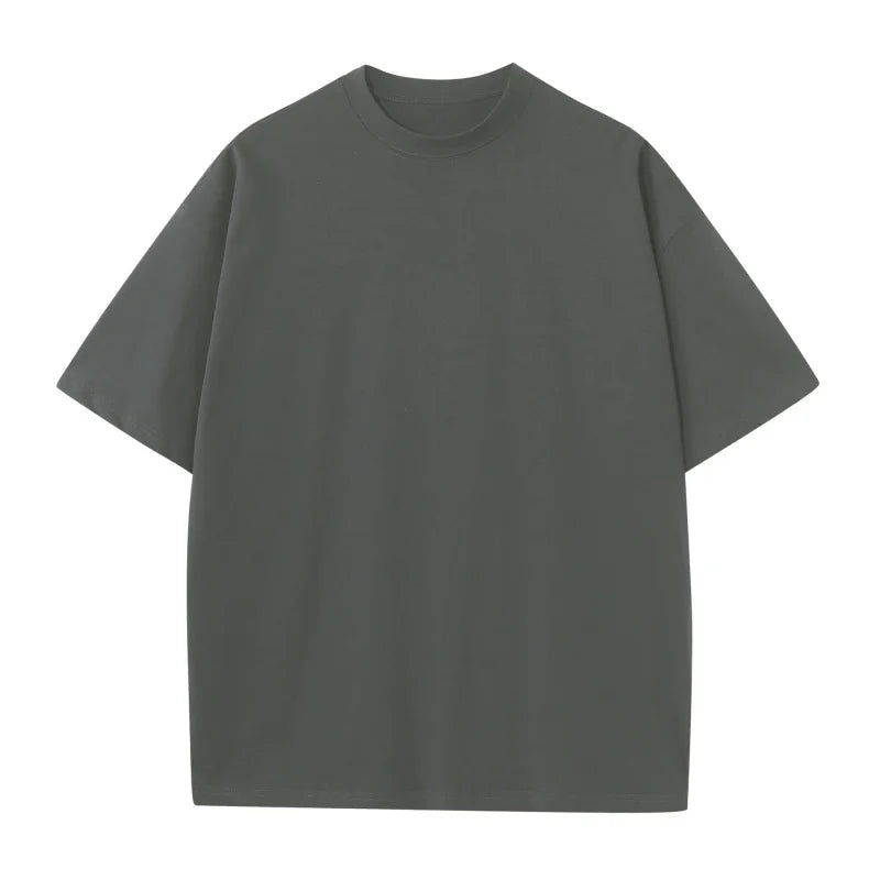 230G M-5XL Solid T Shirt