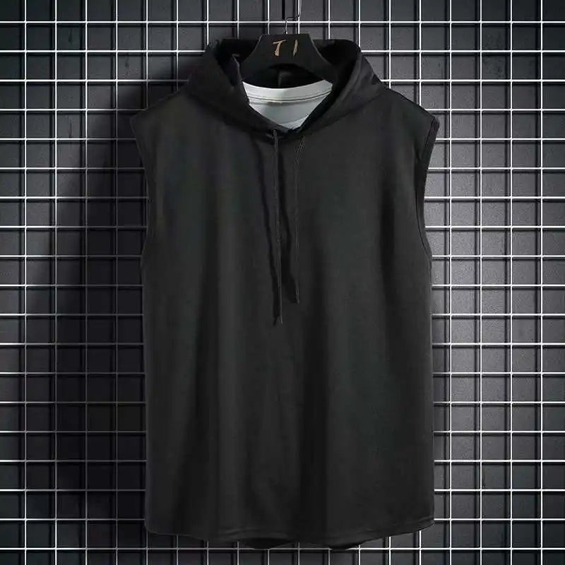 Men Tie Collar Hooded