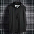 Men Tie Collar Hooded