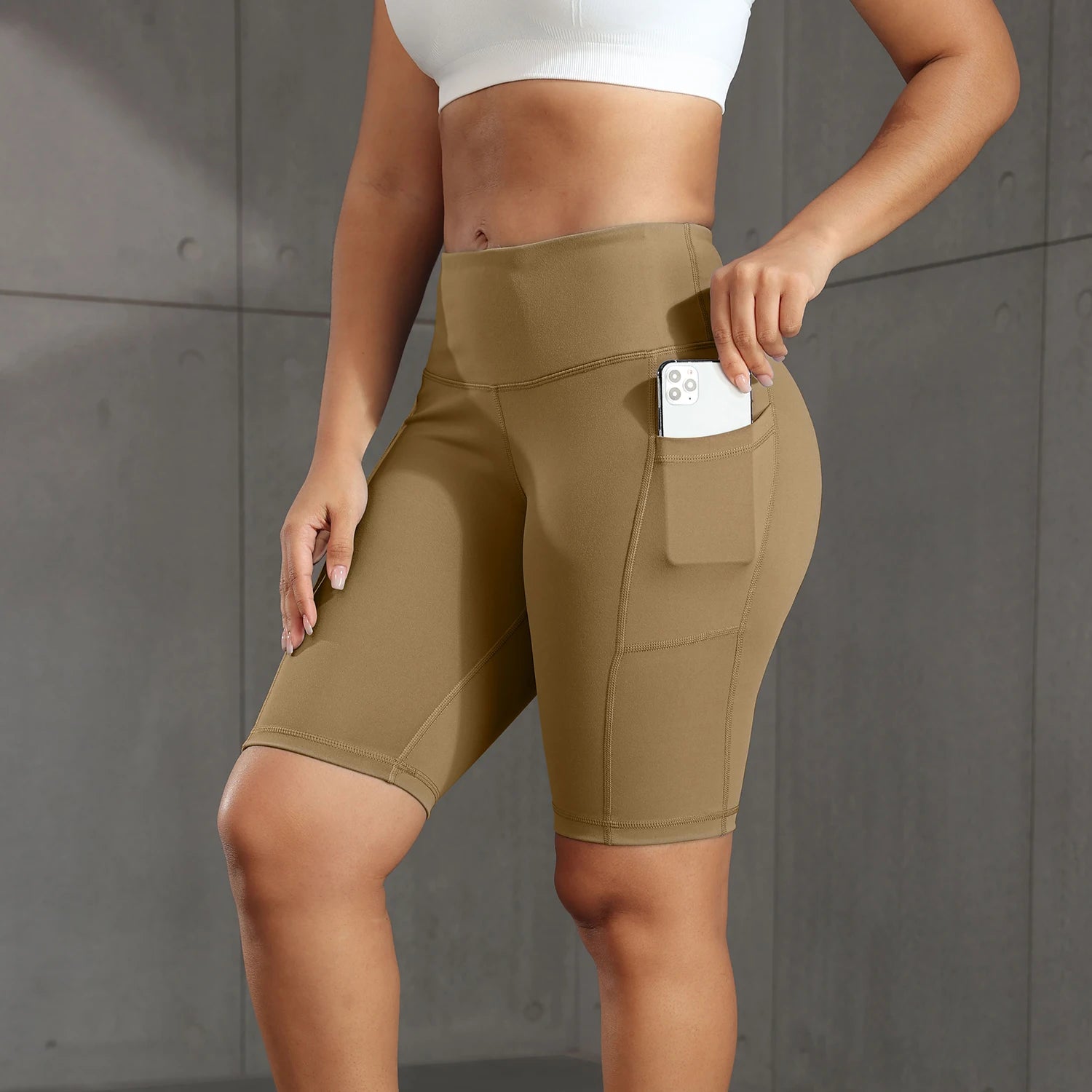 Women Solid Yoga Shorts