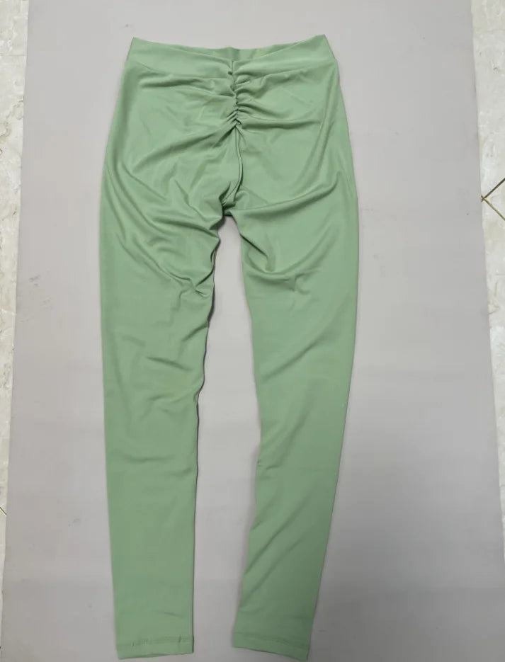 Women V Back Sports Yoga Leggings