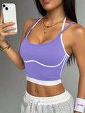 Back sports vest for women's