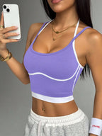 Back sports vest for women's