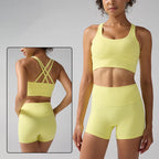 2 Pieces Solid Color Women