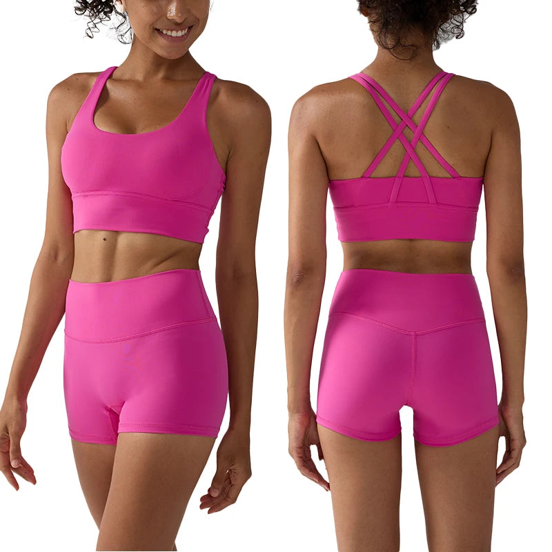 2 Pieces Solid Color Women